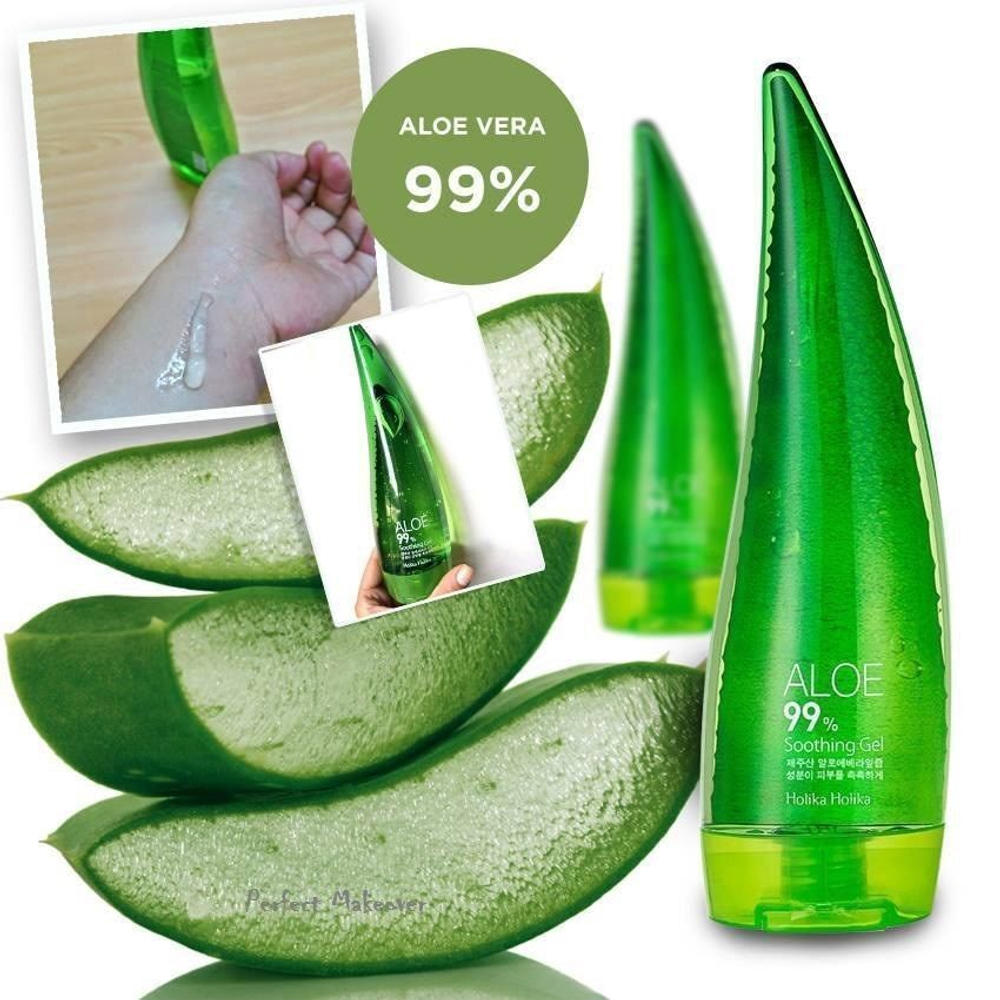 Гель для кожи лица и тела увлажняющий с алоэ вера Holika Holika Aloe 99% Soothing Gel, 250 мл