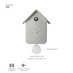 Часы с кукушкой QQ серые