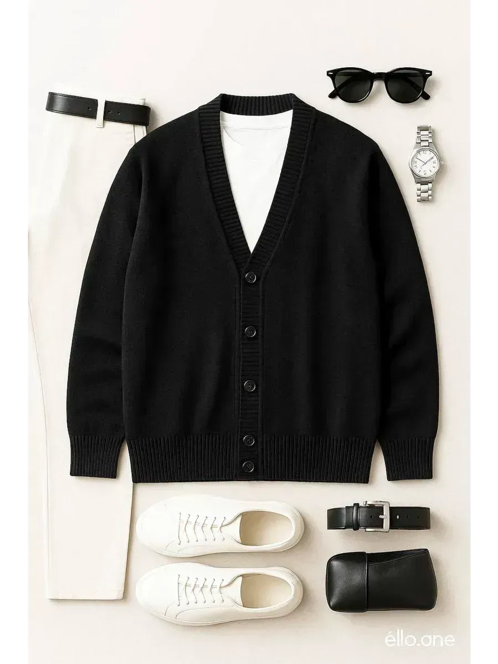 Кардиган вязаный оверсайз на пуговицах