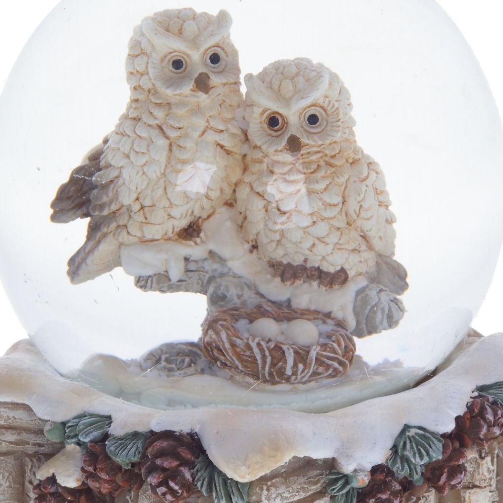 GAEM Фигурка декор в стекл шаре "Птички", D5 см, L8 W5 H8 см