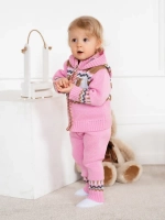 Костюм вязаный для малышей для новорожденных "Мишки"