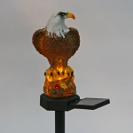 Светильник на солн.батарее «Орел» 13,5*6*8 см, (свечение теплый белый)