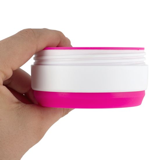 Стакан складной силиконовый 350 мл. Kamille KM 2034 с пластиковой накладкой