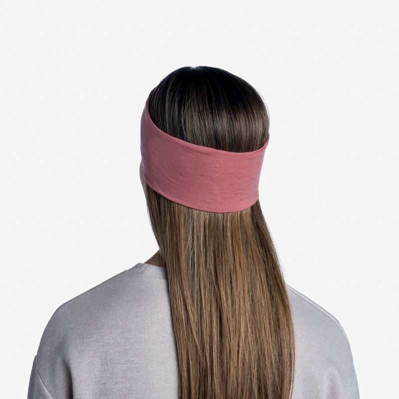 Шерстяная повязка на голову Buff Headband Midweight Wool Rosewood Melange Фото 4