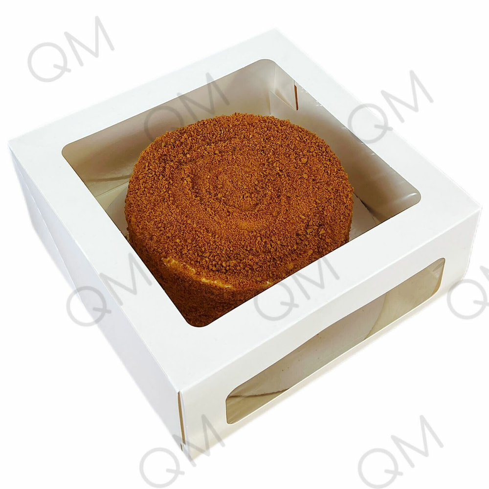 Упаковка Cake Window White  240*240*100 мм, 75шт