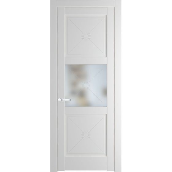 Межкомнатная дверь эмаль Profil Doors 1.4.2PM крем вайт остеклённая