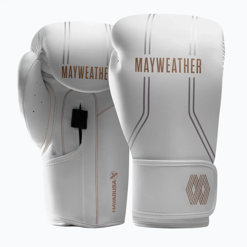 Боксёрские перчатки Hayabusa Mayweather Contender white/gold