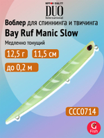 Воблер для рыбалки DUO Bay Ruf Manic Slow 155, CCC0190 Mat Pop Chart, 155 мм, 20 г, тонущий, стикбейт