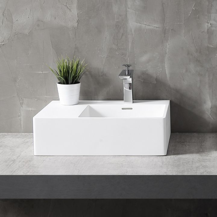 Раковина подвесная ABBER Stein AS2644 R белая матовая