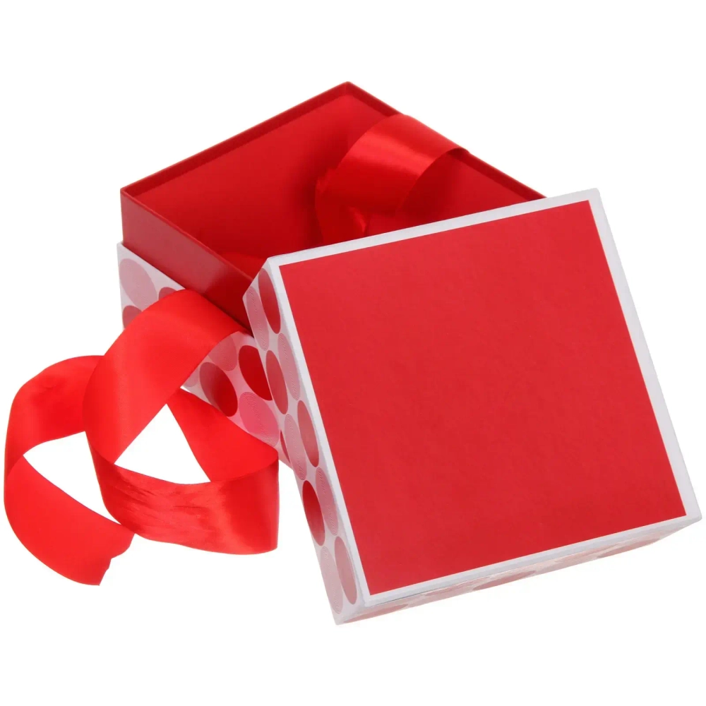 Коробка подарочная «Нежный горох» 16*16*14 см