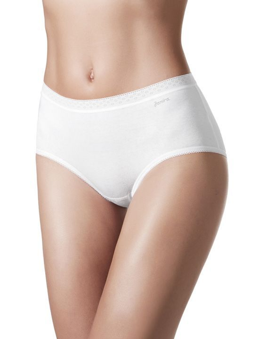 Набор из 2 завышенных plus size трусиков-слип Esencial (Размер: XXXL) (Цвет: телесный)