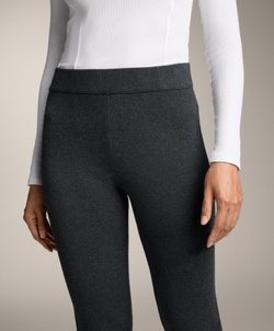 OYSHO Расклешенные трикотажные брюки, темно-серый