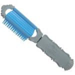 Расческа массажная складная с зеркалом «Версаль», микс 3 цвета, 20,5*4см