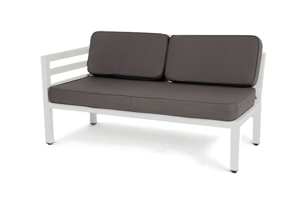 "Глория" модуль диванный правый, каркас из алюминия