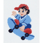 "Скейтбордист"-0927 канва с рисунком