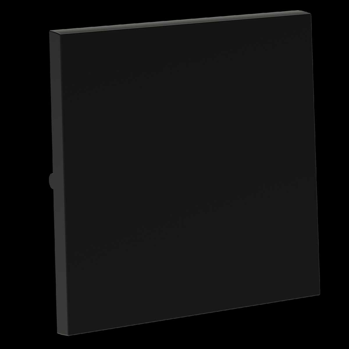 Клавиша для выключателя/переключателя одноклавишного S70 (черный матовый) Voltum VLS000108