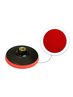 Тарелка опорная с Velcro фиксацией для УШМ (125мм, М14 под ключ) Forsage F-PSD125E