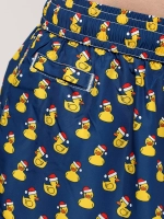 Шорты муж. Saint Barth Micro DUCKY JOLLY синий утки новогодние