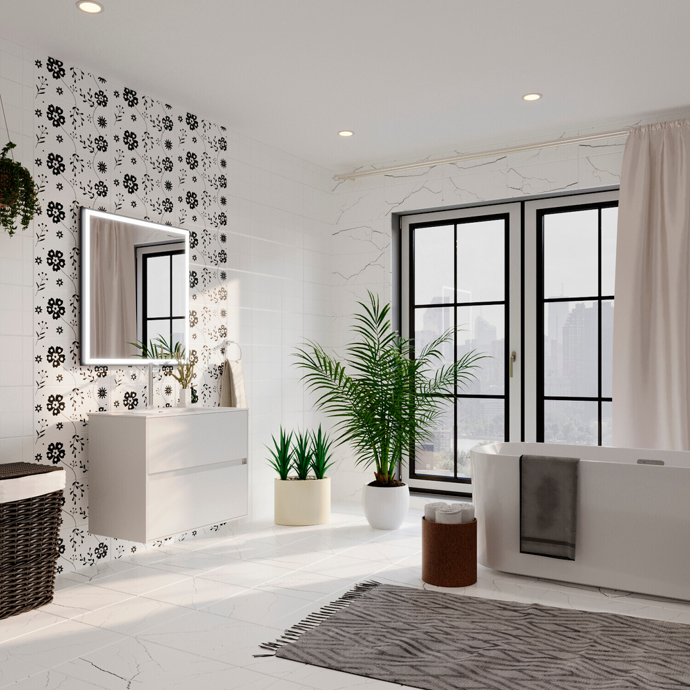 Плитка облицовочная Lavelly Skandi Marble белая 400х200х8 мм (15 шт.=1,2 кв.м)