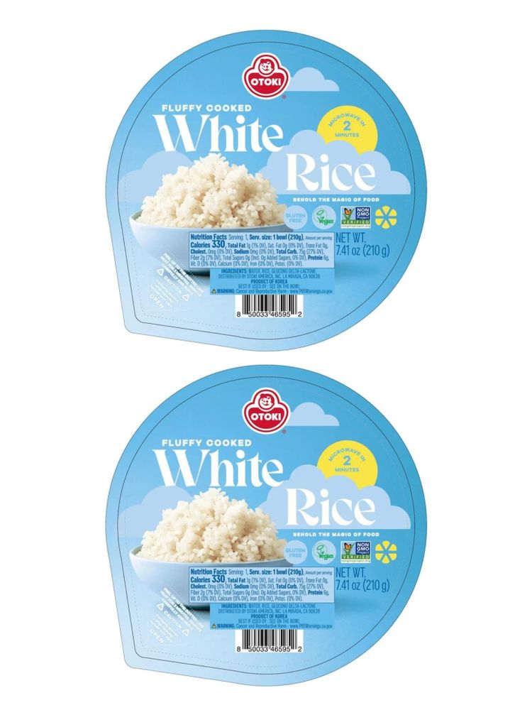 Рис корейский готовый Оттоги Fluffy cooked rice 210 г x 2 шт