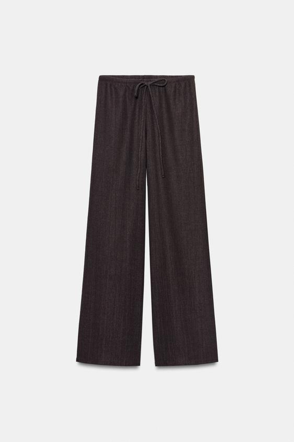 ZARA БРЮКИ ПРЯМОГО КРОЯ В СТИЛЕ РУСТИК, АНТРАЦИТОВО-СЕРЫЙ