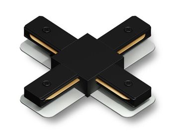 Коннектор Х-образный для однофазного шинопровода GL7172 черный Standard 220V Ambrella