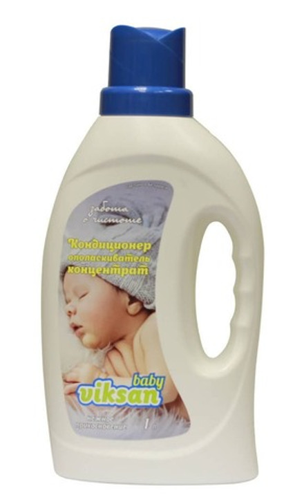 Кондиционер-ополаскиватель концентрат для детского белья Viksanbaby "Нежное Прикосновение" 1л Аквасан
