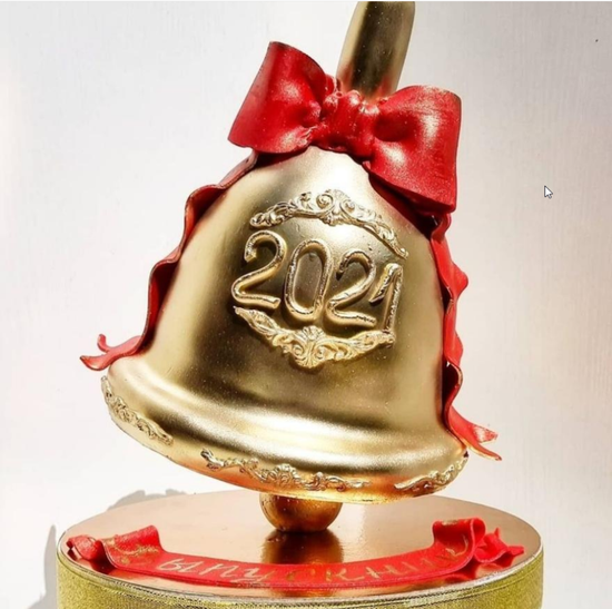 3Д торт на выпускной "Колокольчик" №1053