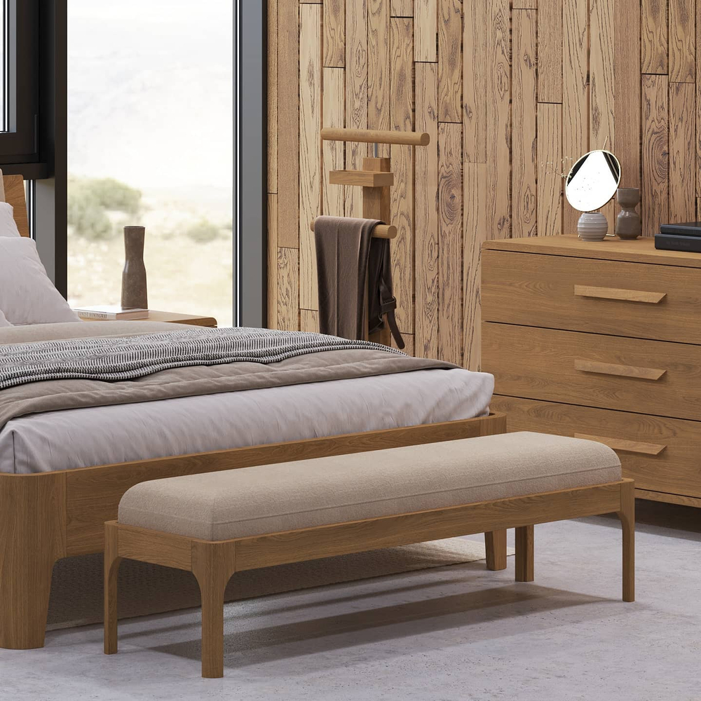 Банкетка Lugos'Art из массива дуба