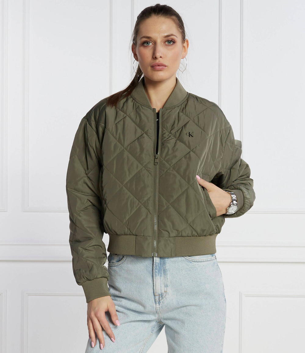 Куртка бомбер CALVIN KLEIN JEANS - зеленый(J20J222587)
