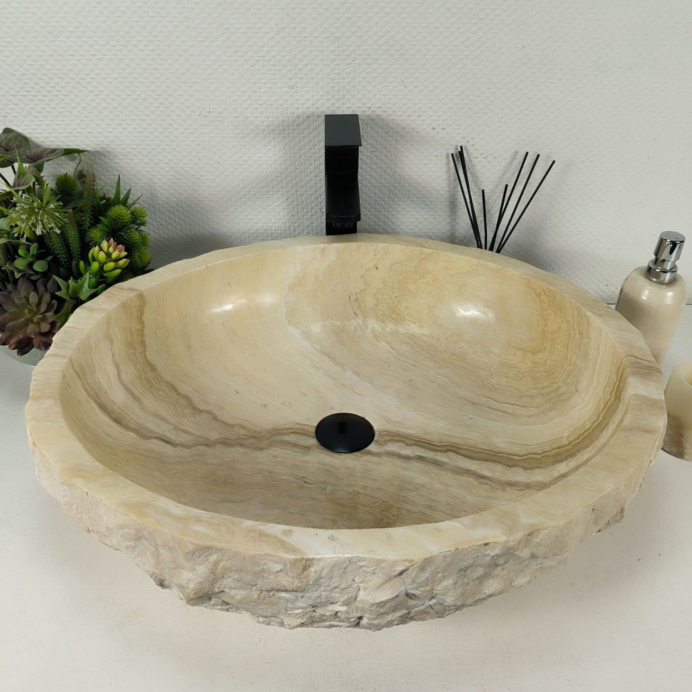 Раковина из оникса Erozy White EO-64412 62*52*16 0215