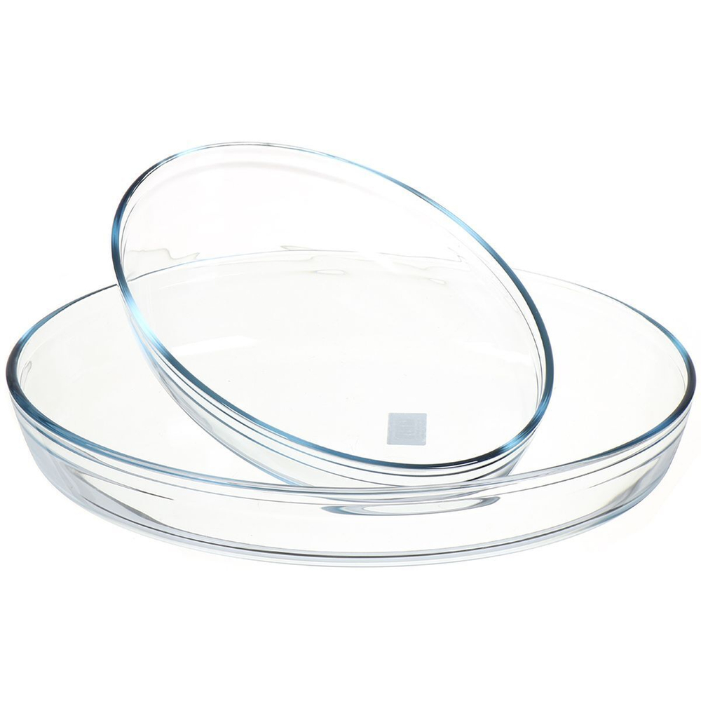 Форма для выпечки стекло, 2 шт, 30х21, 40х27 см, прямоуг/овал, Pyrex, 912S757