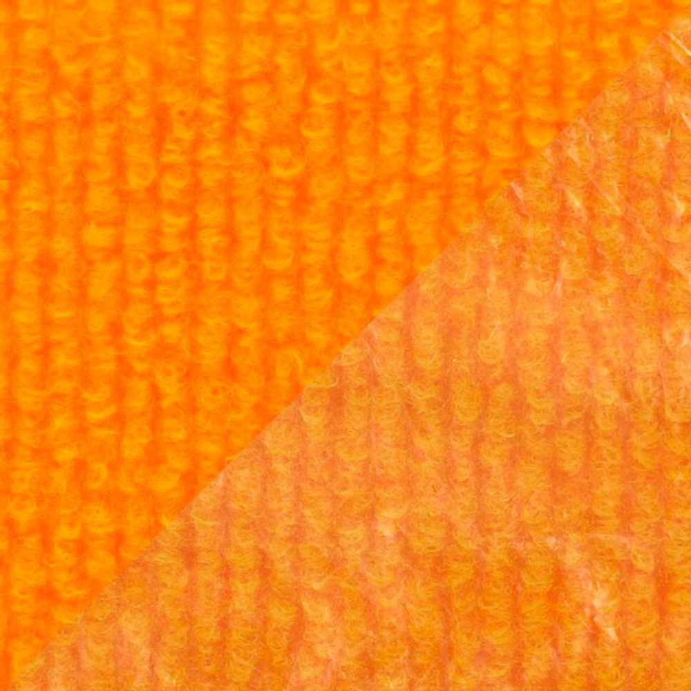 Полотно нетканое иглопробивное Экспоплей мандарин с защитной пленкой, ширина 2м, рулон 100 кв.м