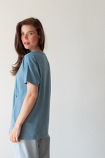 Футболка оверсайз, Пыльно-голубой