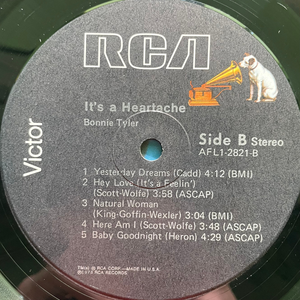 Bonnie Tyler ‎– It's A Heartache (США 1978г.)