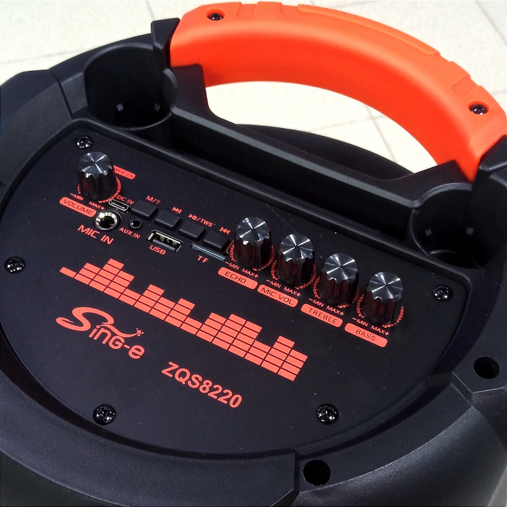 Напольная колонка Sing-e ZQS-8220 (8"40W/4.5A/+бесп.микрофон)