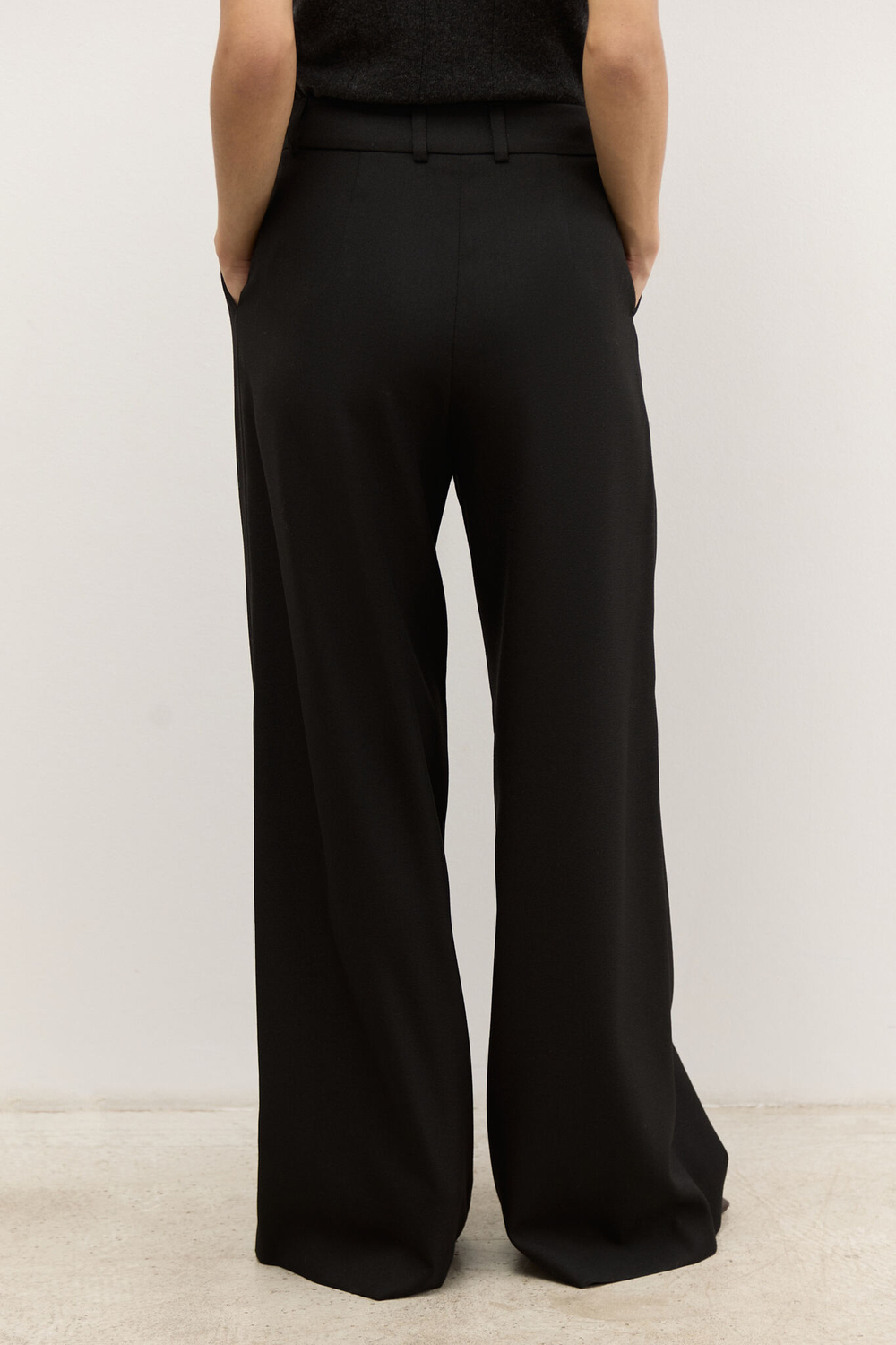 Брюки палаццо из полушерсти