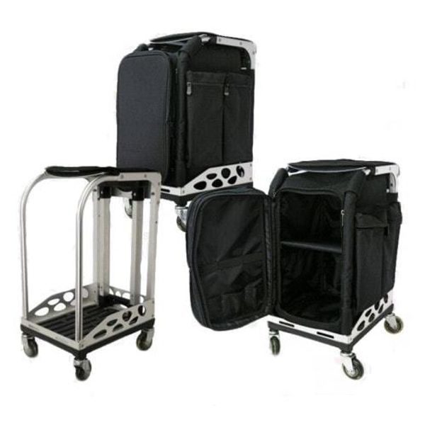 Мобильная сумка-стул для мастеров на колесиках.
