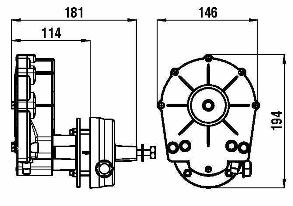 Редуктор рулевой SG02 Riviera M66