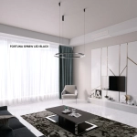 Подвесная люстра Crystal Lux FORTUNA SP88W LED BLACK