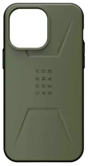 Чехол с поддержкой MAGSAFE Uag Civilian для iPhone 14 Pro 6.1", цвет оливковый (Olive Drab)