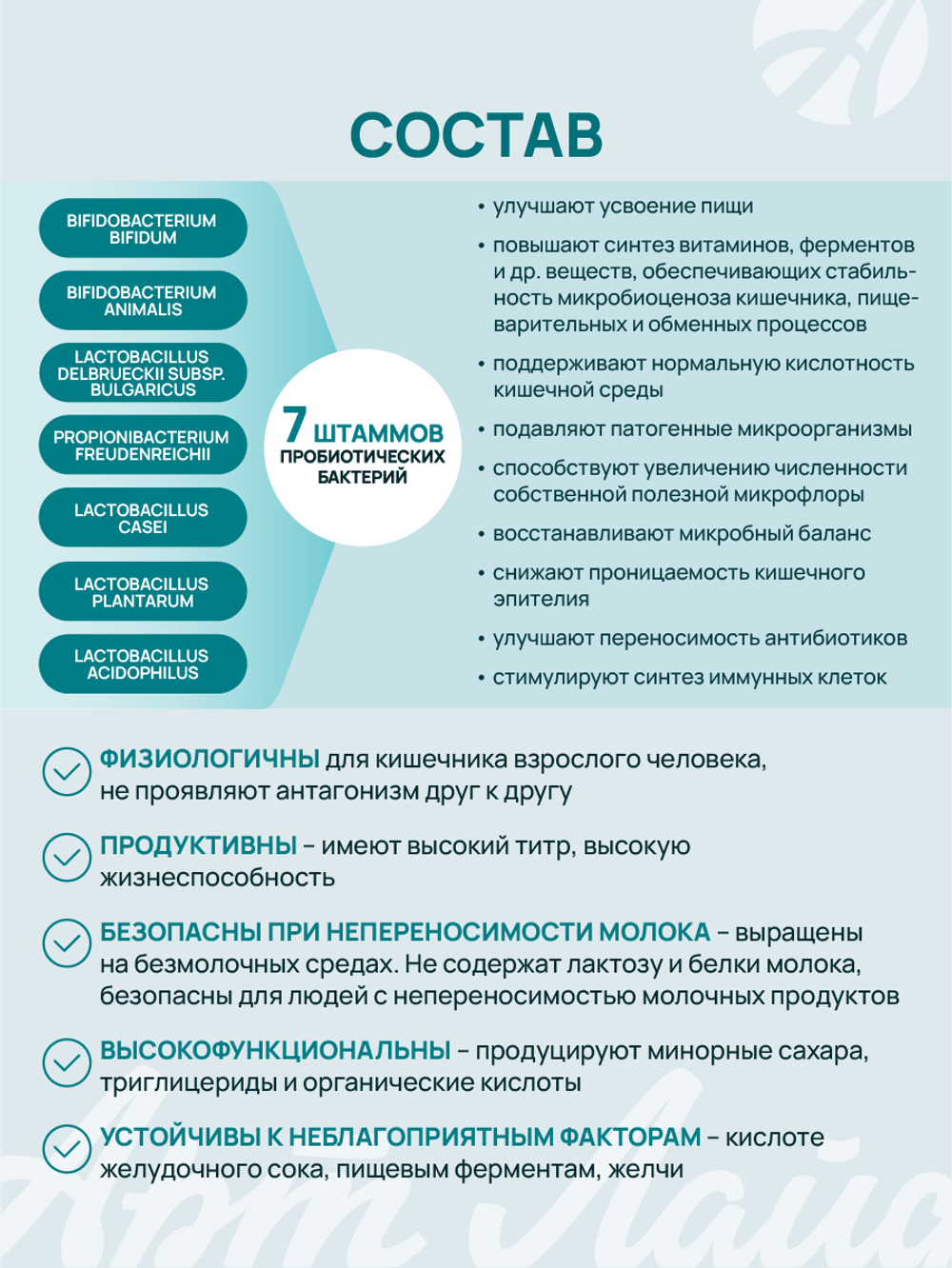 Панбиолакт, 60 капсул Восстановление и поддержание микробиома кишечника. Здоровый иммунитет кишечника