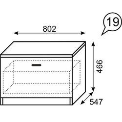 Тумба прикроватная Квест 19