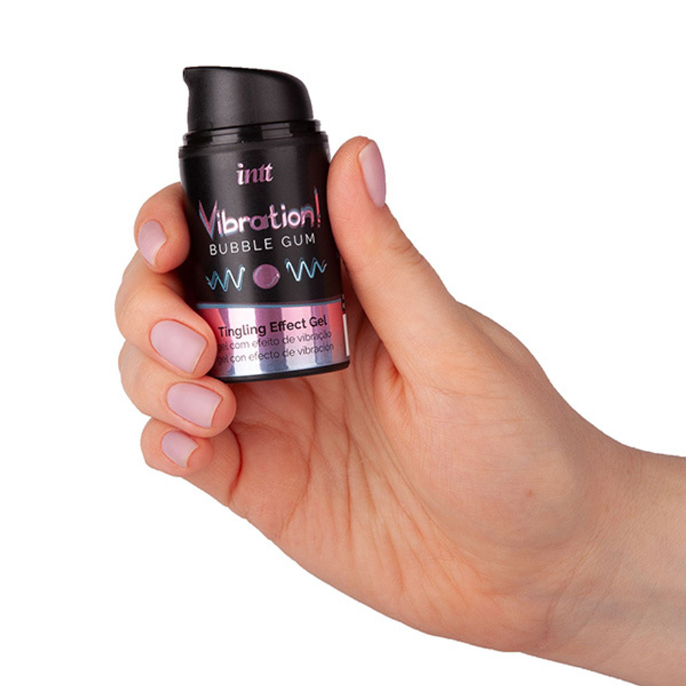Жидкий интимный гель с эффектом вибрации INTT Vibration! Bubble Gum 15мл