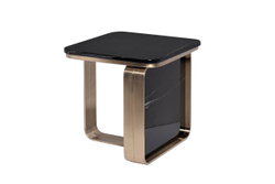 Стол журнальный Garda Decor черно-золотой