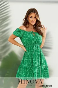 Платье 650-зеленый Minova