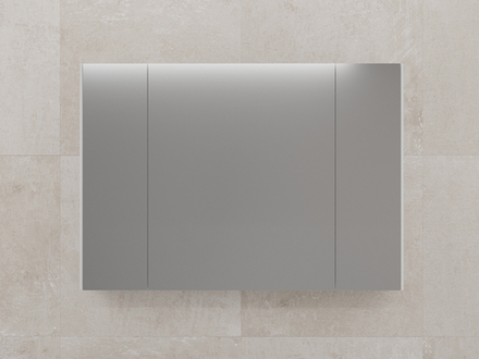 Зеркальный шкаф "ЛИМА 100" эмаль, белый матовый