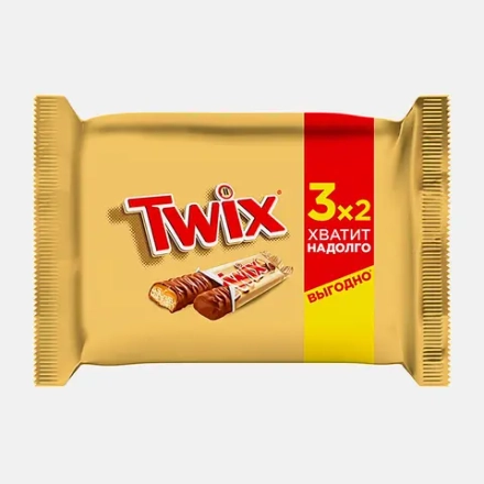 Шоколадный батончик Twix 3*2 165г