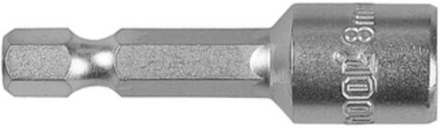 Бита KRAFTOOL с торцовой головкой, немагниченная, Ø8мм.