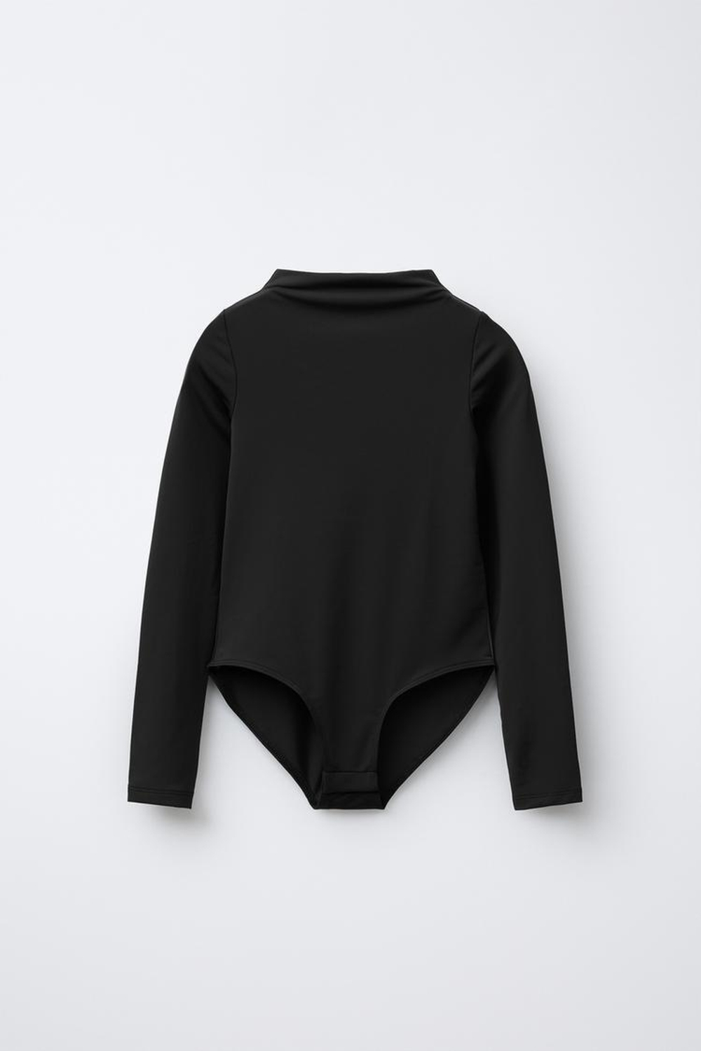 ZARA БОДИ С ВОРОТНИКОМ-СТОЙКОЙ, ЧЕРНЫЙ